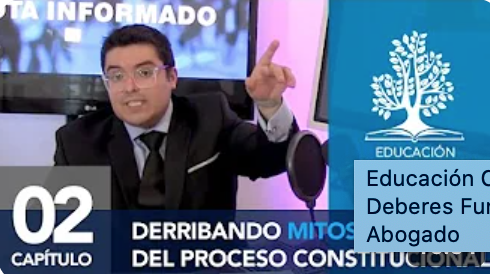 Educación Ciudadana – Cap 02 – Derribando mitos y fakes del proceso SIN MIEDO! Rodrigo Logan Abogado